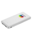 Power Bank 12000 mAh avec lumière | Sawyer Matières : métal Couleurs : blanc goodies publicitaire durable