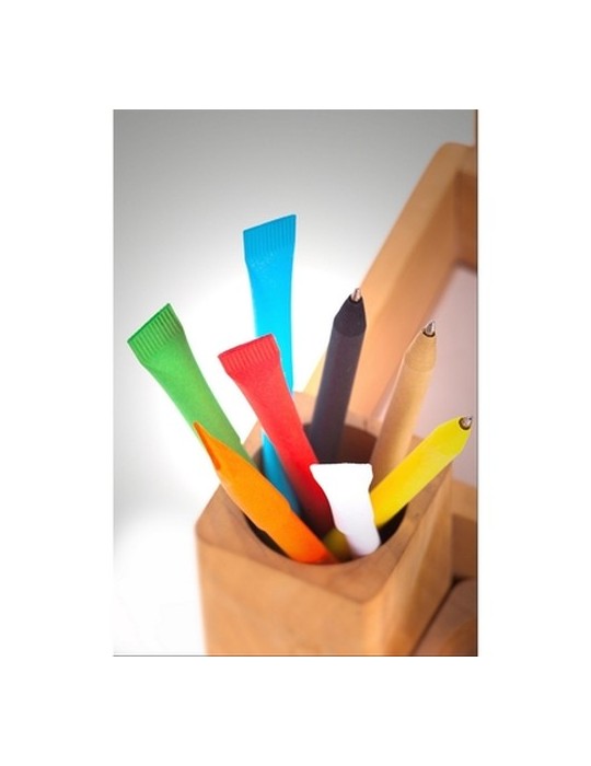 Stylo bille en papier avec capuchon | Debra