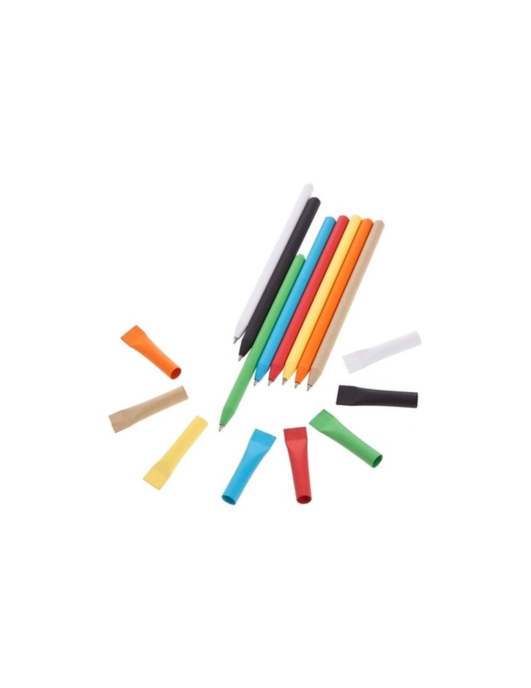 Stylo bille en papier avec capuchon | Debra