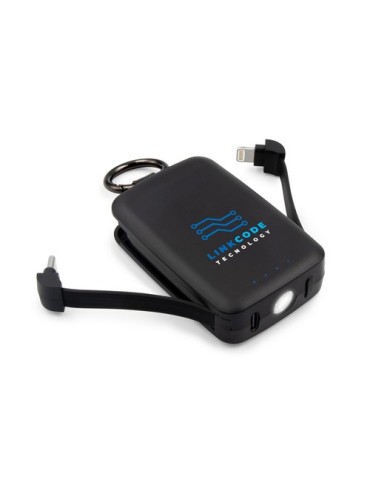 Power bank 4000 mAh, mousqueton et lampe 1W | Dimetrice