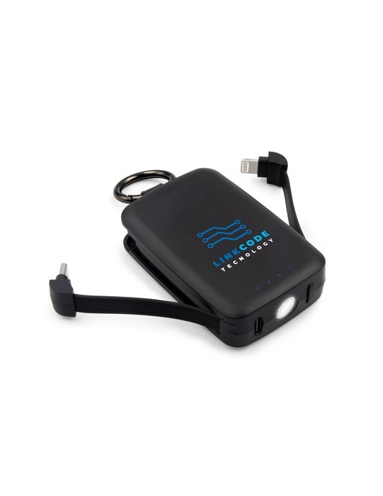 Power bank 4000 mAh, mousqueton et lampe 1W | Dimetrice