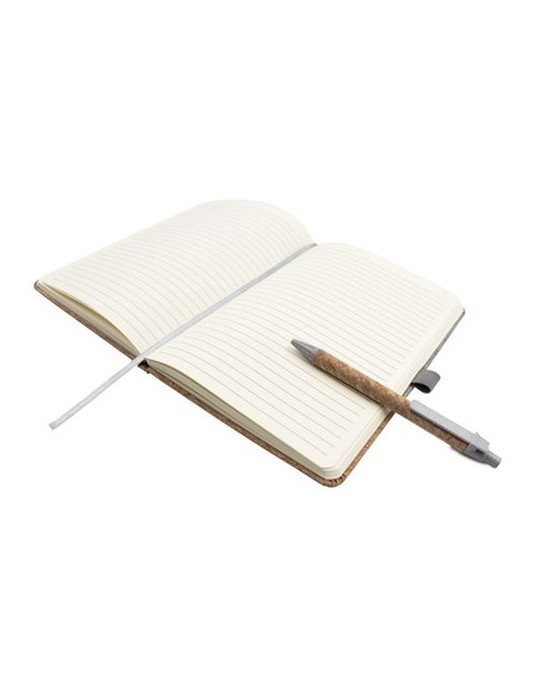 Carnet A5 en liège avec Stylo bille | Layla