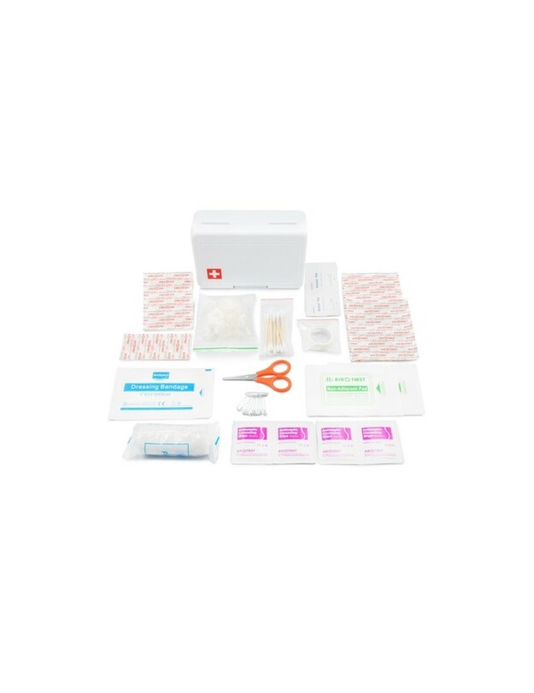 Trousse de premiers secours en coffret plastique, 64 pièces | Ramona