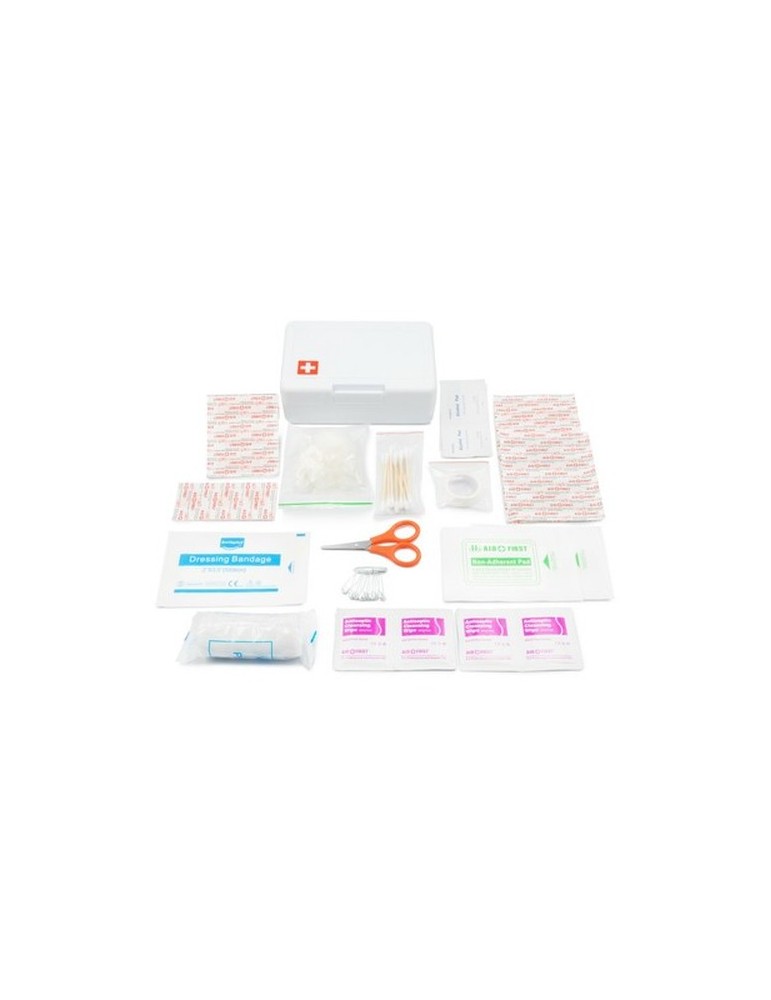 Trousse de premiers secours en coffret plastique, 64 pièces | Ramona