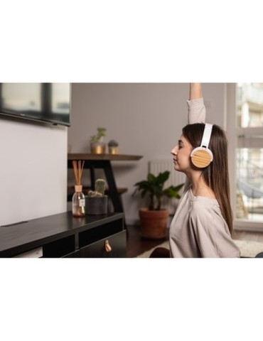 Casque sans fil pliable, détails en bambou | Hollie 2