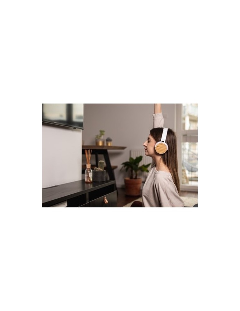 Casque sans fil pliable, détails en bambou | Hollie