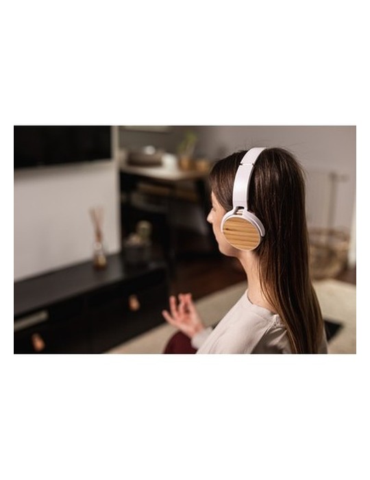Casque sans fil pliable, détails en bambou | Hollie