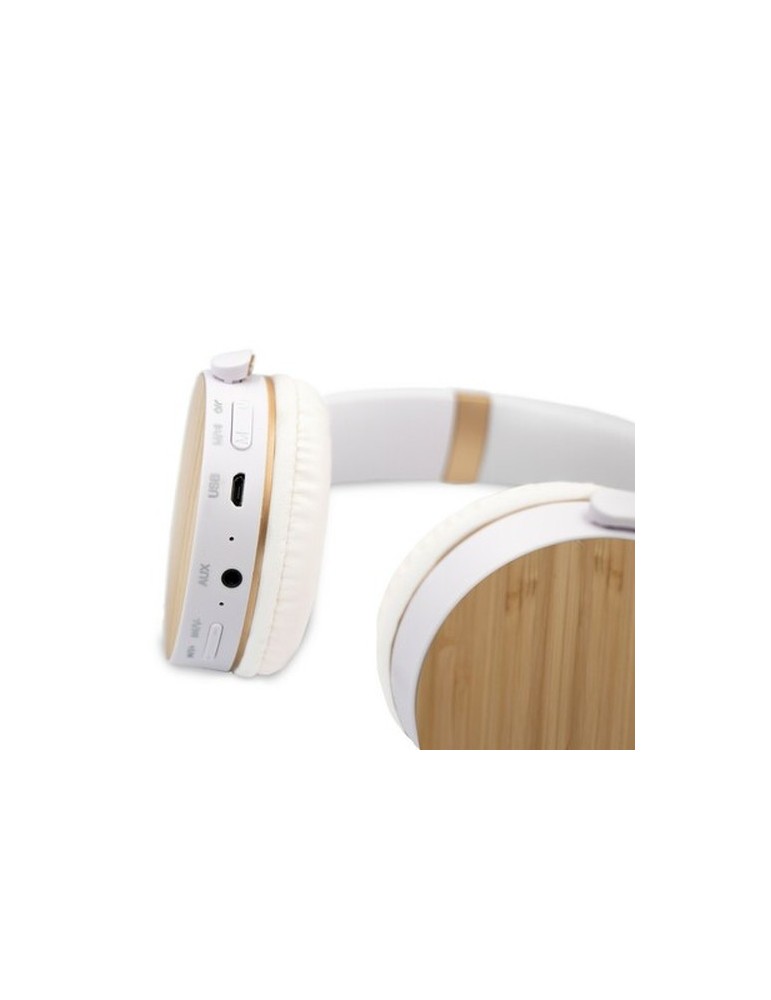 Casque sans fil pliable, détails en bambou | Hollie