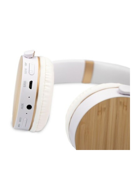 Casque sans fil pliable, détails en bambou | Hollie