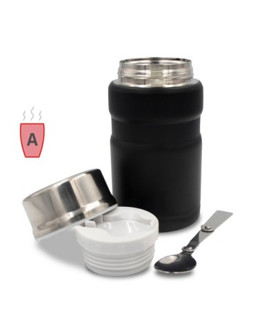 Boîte alimentaire isotherme Air Gifts 650 ml avec cuillère pliable | Jonathan