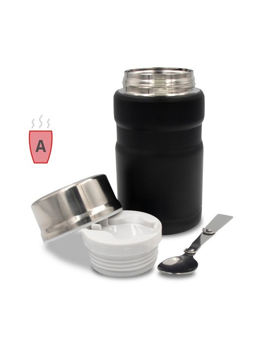 Boîte alimentaire isotherme Air Gifts 650 ml avec cuillère pliable | Jonathan