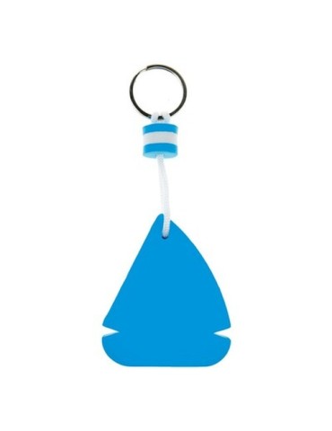 Porte-clés flotteur 'bateau à voile' Matières : nylon Couleurs : blanc cadeau entreprise pas cher