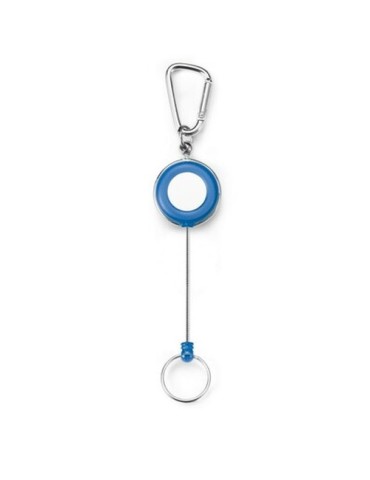 Porte-badge, cordon rétractable env. 60 cm Matières : plastique Couleurs : bleu personnalisable avec votre logo 2