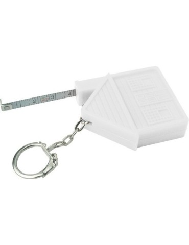 Porte-clés "maison", mètre-ruban 2m