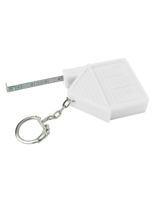 Porte-clés "maison", mètre-ruban 2m