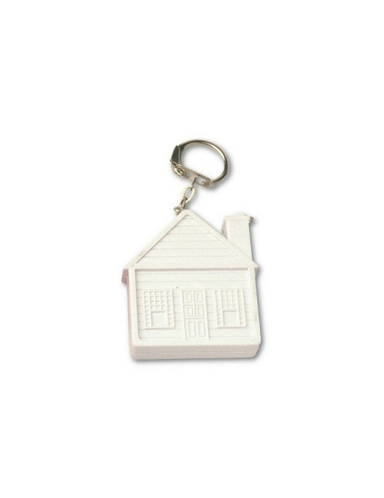 Porte-clés "maison", mètre-ruban 2m