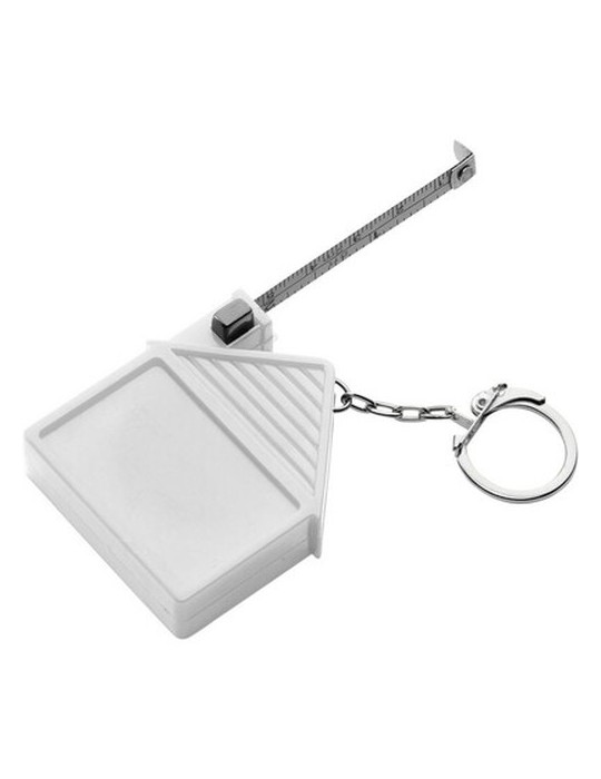 Porte-clés "maison", mètre-ruban 2m