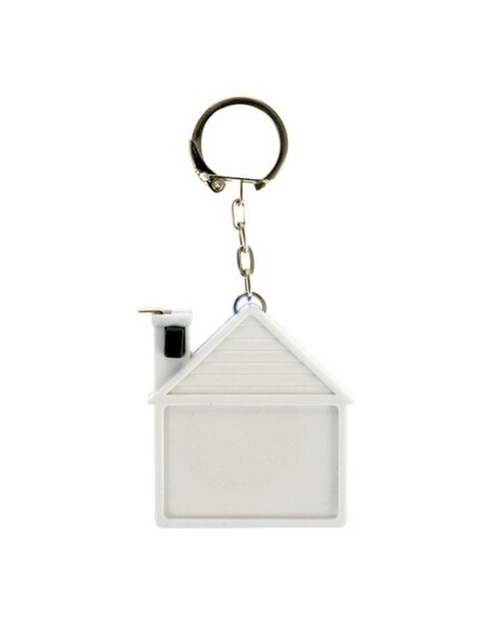 Porte-clés "maison", mètre-ruban 2m