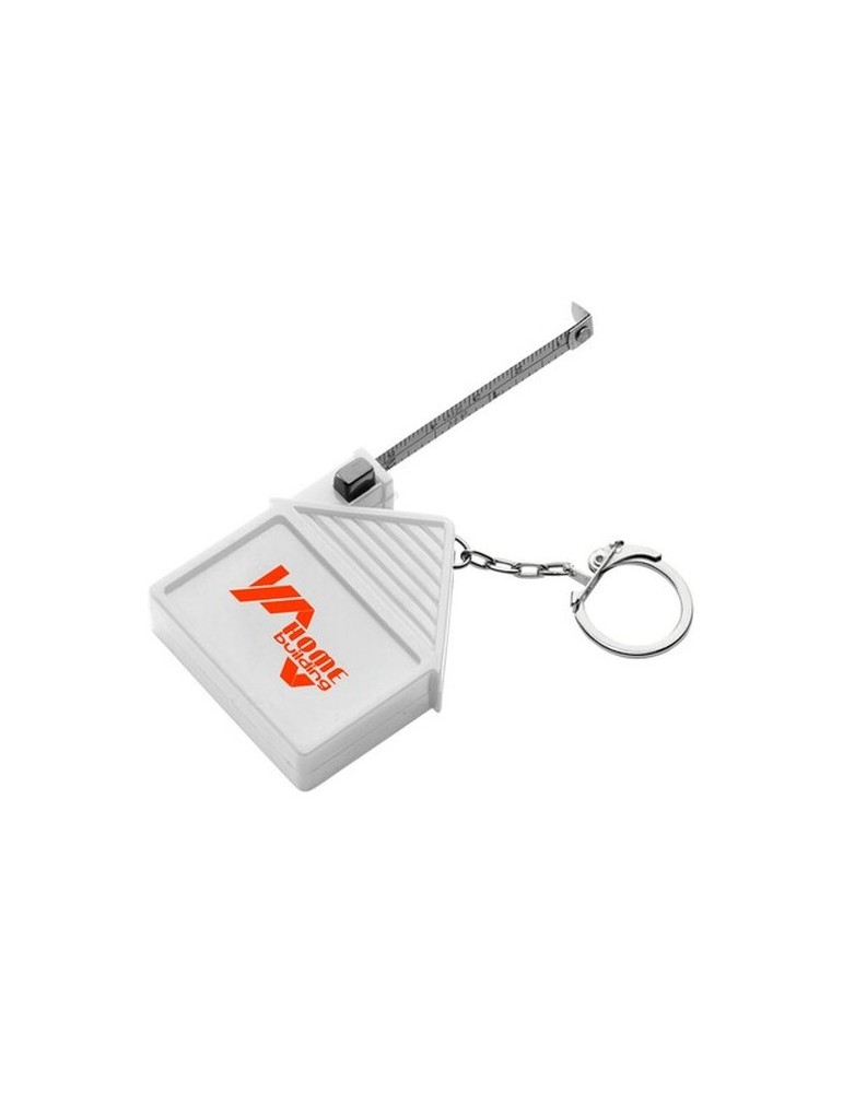 Porte-clés "maison", mètre-ruban 2m