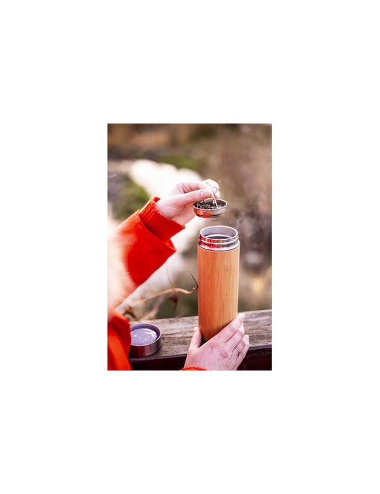 Thermos en bambou 350 ml avec infuseur | Christian