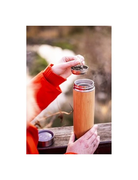 Thermos en bambou 350 ml avec infuseur | Christian