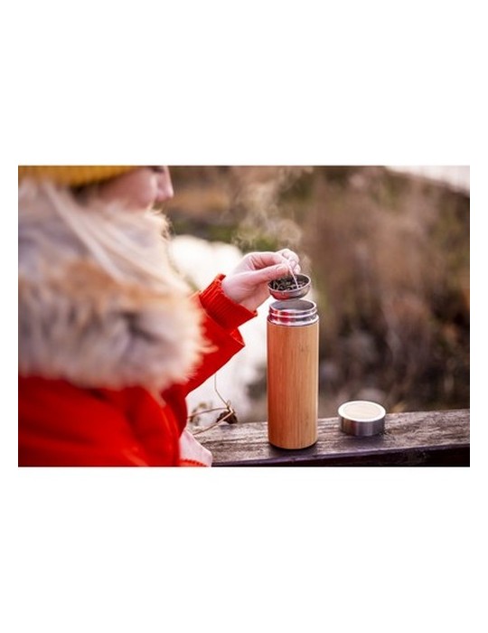 Thermos en bambou 350 ml avec infuseur | Christian