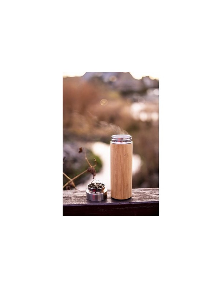 Thermos en bambou 350 ml avec infuseur | Christian