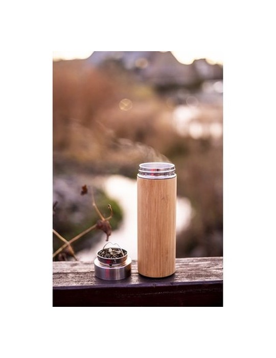 Thermos en bambou 350 ml avec infuseur | Christian