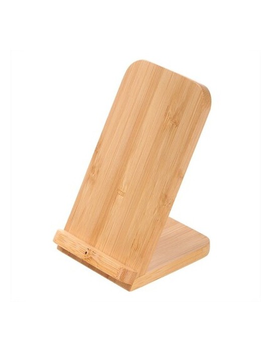 B'RIGHT chargeur sans fil en bambou 10W, support pour téléphone | Wilder