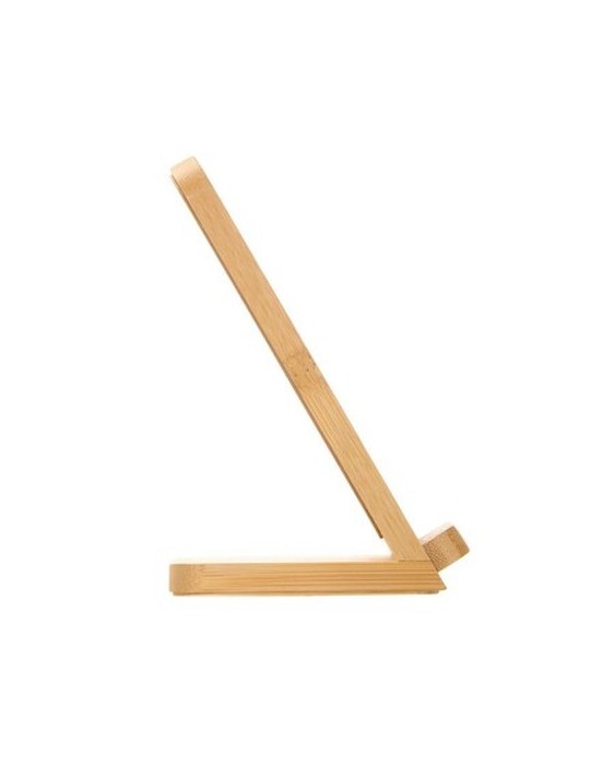 B'RIGHT chargeur sans fil en bambou 10W, support pour téléphone | Wilder