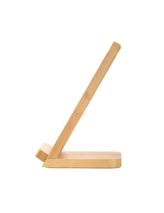 B'RIGHT chargeur sans fil en bambou 10W, support pour téléphone | Wilder