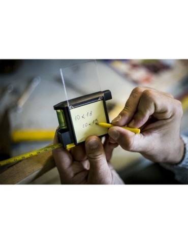 Mètre-ruban 2m, niveau à bulle, carnet, stylo bille | Lincoln 2