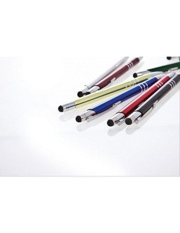 Stylo bille, stylet tactile | Zachary Matières : aluminium Couleurs : blanc 2