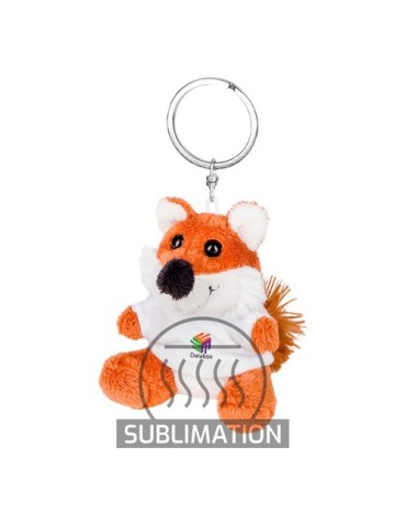 Renard en peluche, porte-clés | Canny