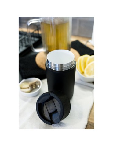 Mug thermo 400 ml Air Gifts | Nabila Matières : céramique Couleurs : noir 2
