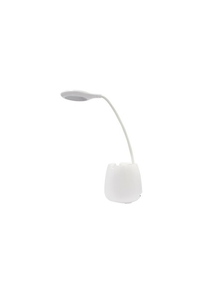 Lampe de bureau, enceinte sans fil 3W, support de téléphone portable, porte-crayons bureau | Asar