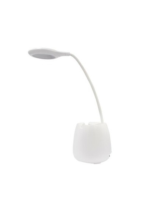 Lampe de bureau, enceinte sans fil 3W, support de téléphone portable, porte-crayons bureau | Asar