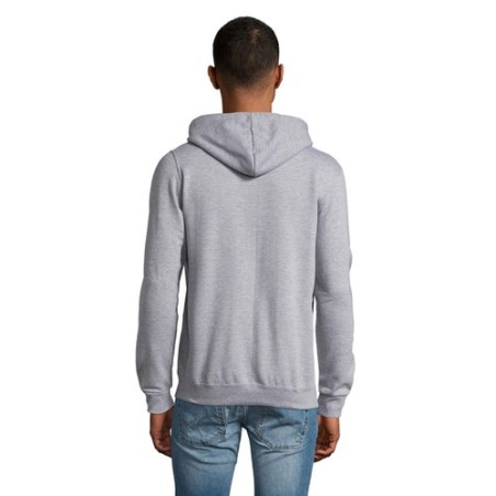 Hoodie Uni Personnalisé 260g - STONE Matières : coton Taille textile : 3XL Couleurs : gris chiné objet promotionnel éco-responsa