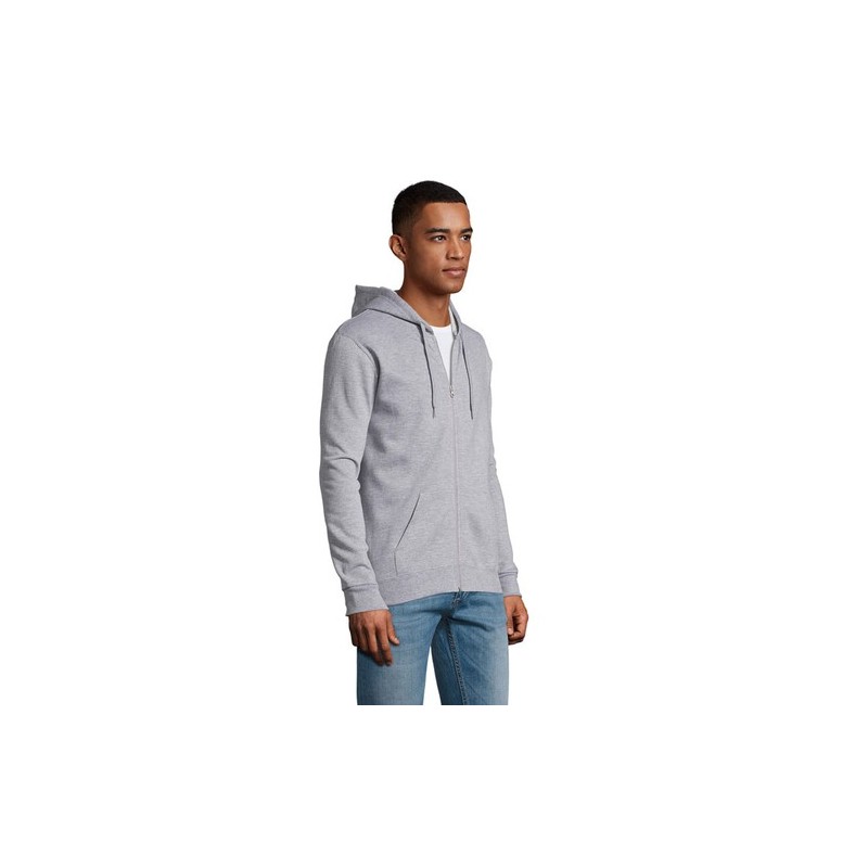 Hoodie Uni Personnalisé 260g - STONE Matières : coton Taille textile : 3XL Couleurs : gris chiné accessoire événementiel unique