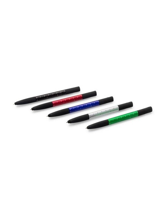 Outil multifonction, Stylo bille, nettoyeur d'écran, règle, support de téléphone, stylet, tournevis | Tonu