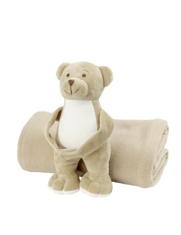 Ours avec une couverture | Phil Matières : polyester Couleurs : beige livraison express 24h 48h