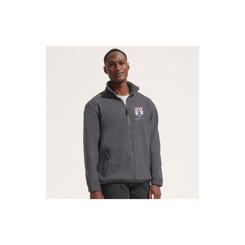 Hoodie Uni Personnalisé 260g - STONE Matières : coton Taille textile : 3XL Couleurs : gris chiné personnalisation rapide en Fran