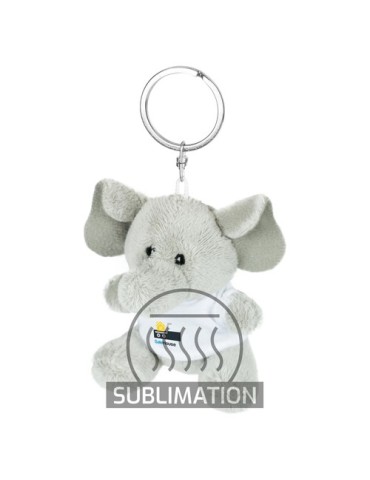 Éléphant en peluche, porte-clés | Hugo