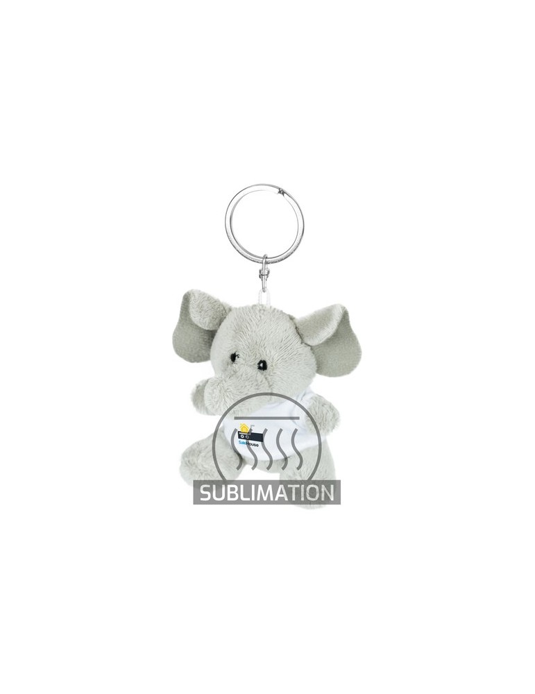 Éléphant en peluche, porte-clés | Hugo