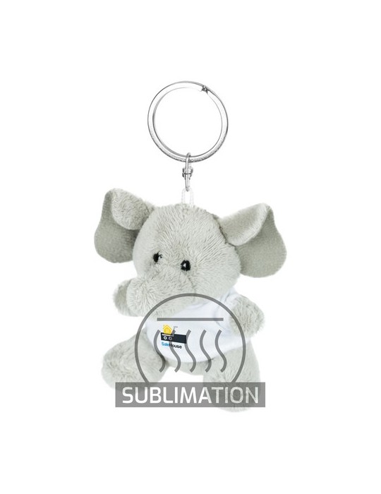 Éléphant en peluche, porte-clés | Hugo