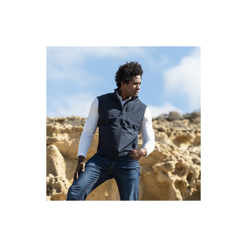 Gilet Éco-responsable Résistant Personnalisé pas cher Jandro Matières : élasthanne Taille textile : XL Couleurs : bleu marine pe