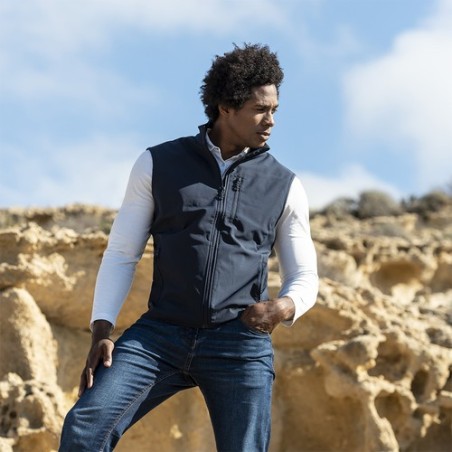 Gilet Éco-responsable Résistant Personnalisé pas cher Jandro Matières : élasthanne Taille textile : XL Couleurs : bleu marine pe