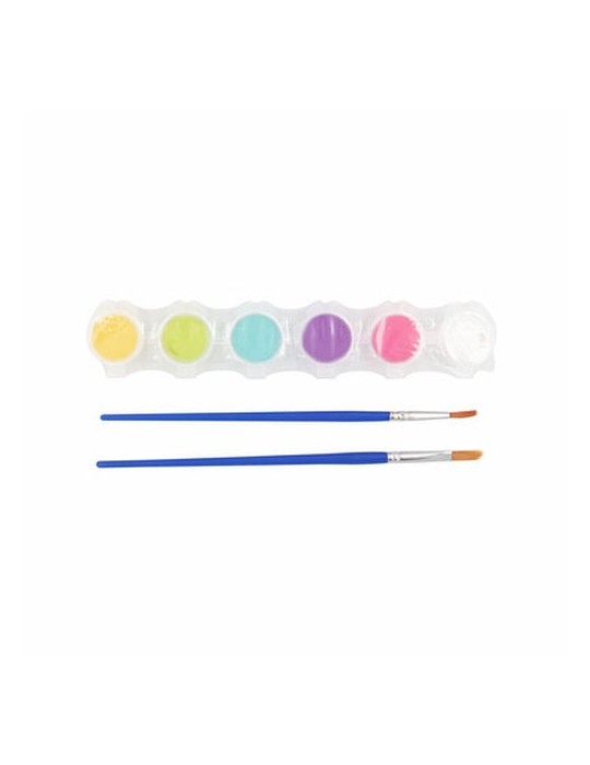 Set de blocs en bois pour la peinture, peintures et 2 pinceaux | Priya