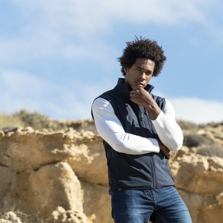 Gilet Éco-responsable Résistant Personnalisé pas cher Jandro Matières : élasthanne Taille textile : XL Couleurs : bleu marine im