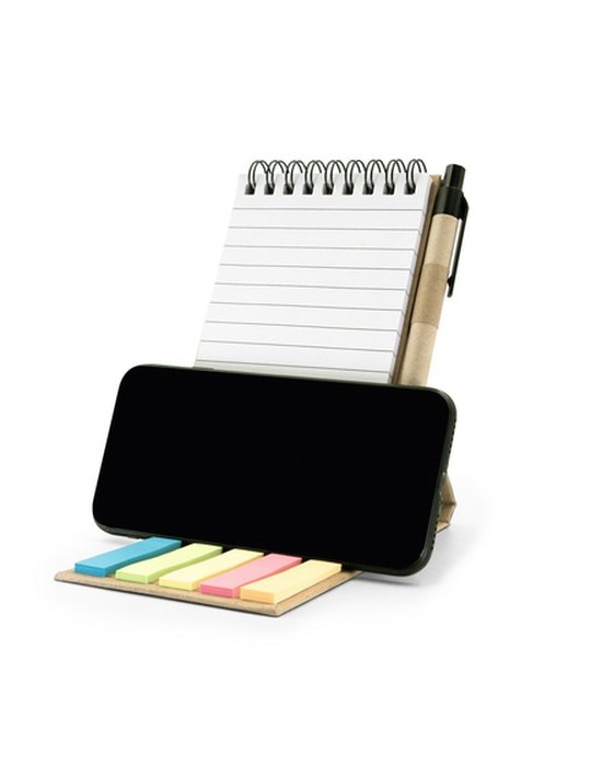 Porte-mémo, carnet, stylo à bille, notes autocollantes | Madelyn